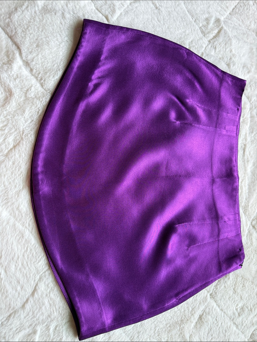 Zara Shiny Violet Mini Skirt